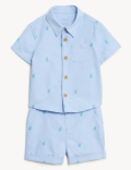 2pc Pure Cotton Boat Outfit