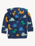 Cotton Rich Dinosaur Print Hoodie