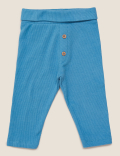 2pk Cotton Leggings (0 -12 Mths)