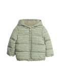 Dinosaur Print Hooded Padded Coat (0-3 Yrs)