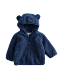 Hooded Borg Zip Jacket (0-3 Yrs)