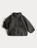 Funnel Neck Borg Jacket (0-3 Yrs)