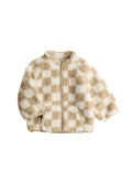 Colour Block Borg Zip Jacket (0-3 Yrs)