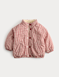 Gingham Midweight Padded Coat (0-5 Yrs)
