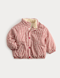 Gingham Midweight Padded Coat (0-5 Yrs)