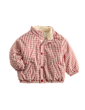 Gingham Midweight Padded Coat (0-5 Yrs)