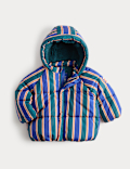 Midweight Padded Striped Coat (0-5 Yrs)