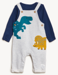 2pc Pure Cotton Dinosaur Outfit