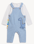2pc Pure Cotton Dinosaur Outfit