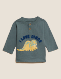 2pc Cotton Rich Dinosaur Outfit