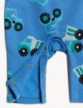 Cotton Rich Tractor Print Romper