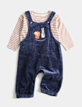 Cotton Rich Peter Rabbit&trade; Dungaree Outfit (0-3 Yrs)