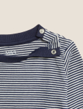 Pure Cotton Striped Long Sleeve Top