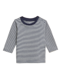 Pure Cotton Striped Long Sleeve Top