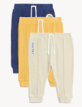 3pk Pure Cotton Joggers