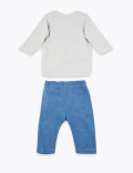 2 Piece Cotton Dinosaur Outfit