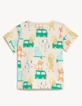 Pure Cotton Animal Print T-Shirt