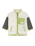 Fleece Colour Block Zip Jacket