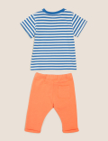 2pc Cotton Crab Print Outfit