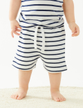 Cotton Rich Striped Pyjama Shorts