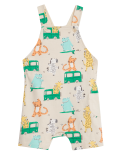 Pure Cotton Transport Print Bibshort