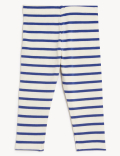 Cotton Rich Striped Leggings