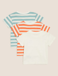 3pk Pure Cotton Fish T-Shirts (0-3 Yrs)