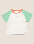 2pk Cotton Raglan Tops (0-3 Yrs)