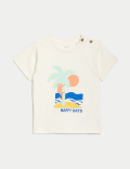 2pc Pure Cotton Palm Tree Outfit (0-3 Yrs)