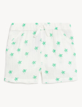 Pure Cotton Palm Tree Shirt & Shorts Set (0-3 Yrs)