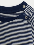 Pure Cotton Striped Top (0-3 Yrs)