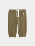 Cotton Blend Fleece Lined Joggers (0-3 Yrs)