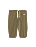Cotton Blend Fleece Lined Joggers (0-3 Yrs)