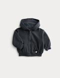 Fleece Lined Zip Up Hoodie (0-3 Yrs)