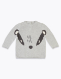 2 Piece Knitted Badger Top & Bottom Outfit (0-3 Yrs)