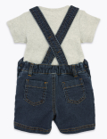 2 Piece Denim Dungaree Outfit (0-3 Yrs)