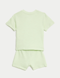 2pc Pure Cotton Elephant Shorts Outfit (0-3 Yrs)