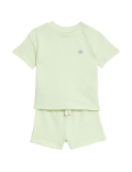 2pc Pure Cotton Elephant Shorts Outfit (0-3 Yrs)