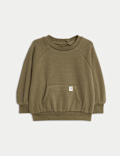 Cotton Blend Fleece Lined Sweatshirt (0-3 Yrs)