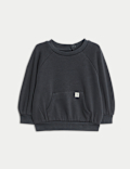 Cotton Blend Fleece Lined Sweatshirt (0-3 Yrs)