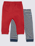 2 Pack Organic Cotton Joggers (0-3 Yrs)