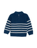 Knitted Striped Zip Jumper (0-3 Yrs)