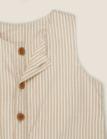Pure Cotton Striped Romper