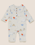Cotton Transport Print All in One (0-3 Yrs)