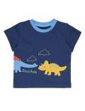 Pure Cotton Dinosaur Applique T-Shirt (0-3 Yrs)