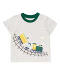 Pure Cotton Train Applique T-Shirt (0-3 Yrs)
