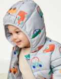 Car Print Coat (0-2 Yrs)