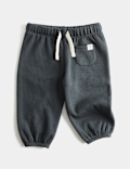Cotton Blend Fleece Lined Joggers (0-3 Yrs)