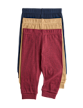 3 Pack Cotton Rich Ribbed Leggings (0-4 Years)