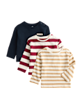 3 Pack Striped Long Sleeve Tops (0-5 Yrs)